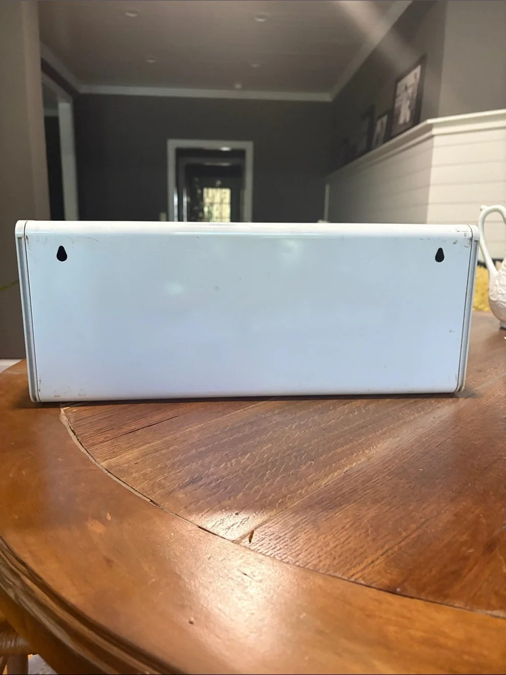Brabantia Vintage White Metal Bread Box